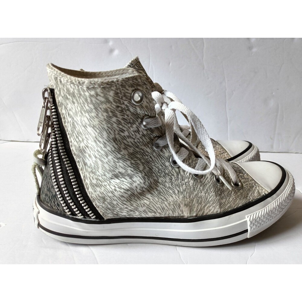 Converse All Star Chuck Taylor Shoes Women's Size 7 Reflective Tri Zip Sneakers - Picture 4 of 11